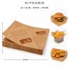 Kitchzio brown newspaper greaseproof sheets, 22x22cm, 50 per pack, 40 GSM