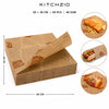 Kitchzio brown newspaper greaseproof sheets, 30x30cm, 50 per pack, 40 GSM