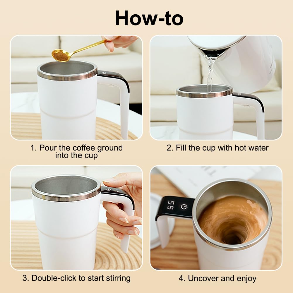 Self Stirring Coffee Mug Rechargeable Mixing Cup