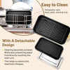 Smokeless electric grill set with non-stick griddle