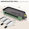 Smokeless electric grill set with non-stick griddle