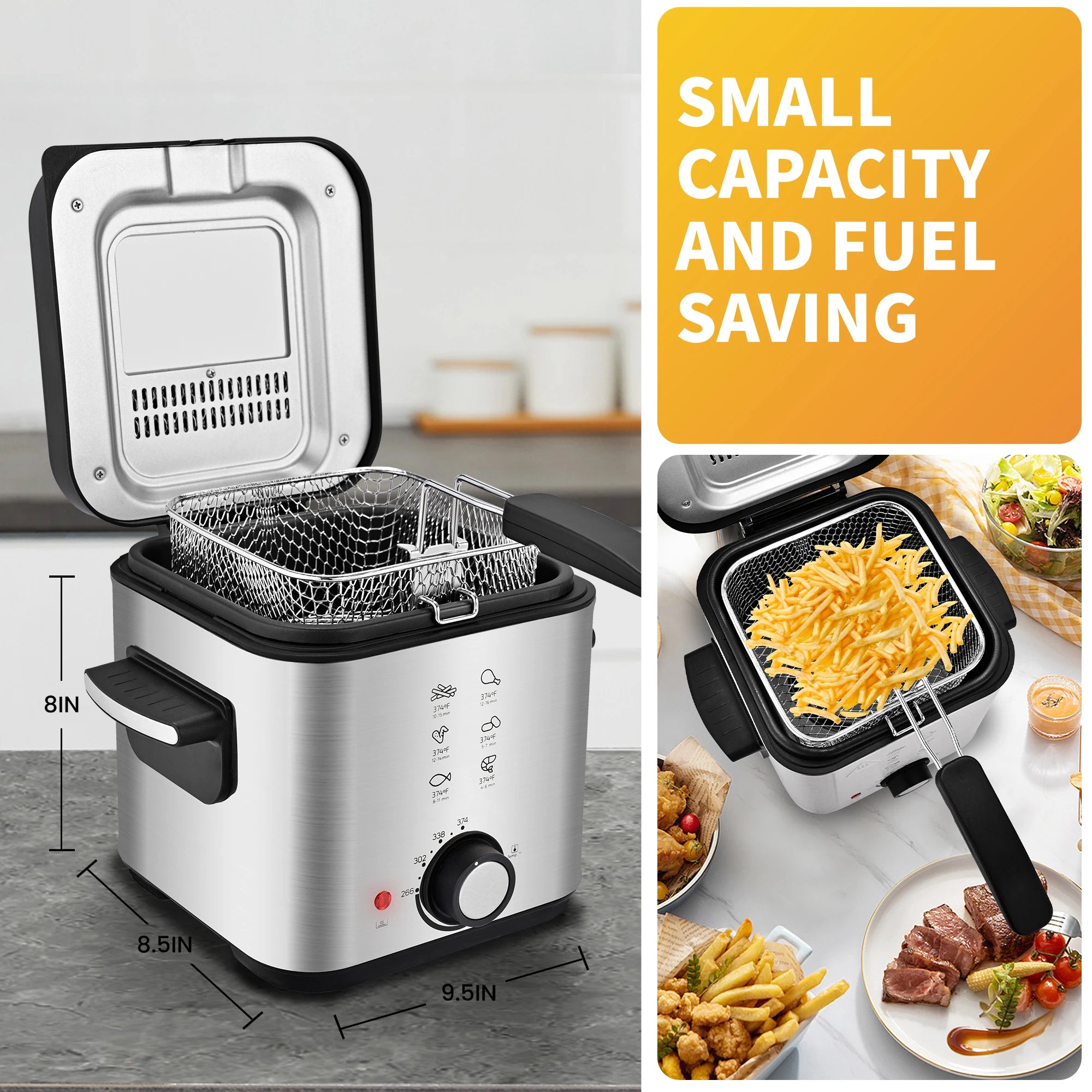Electric Deep Fryer Stainless Steel Mesh Basket