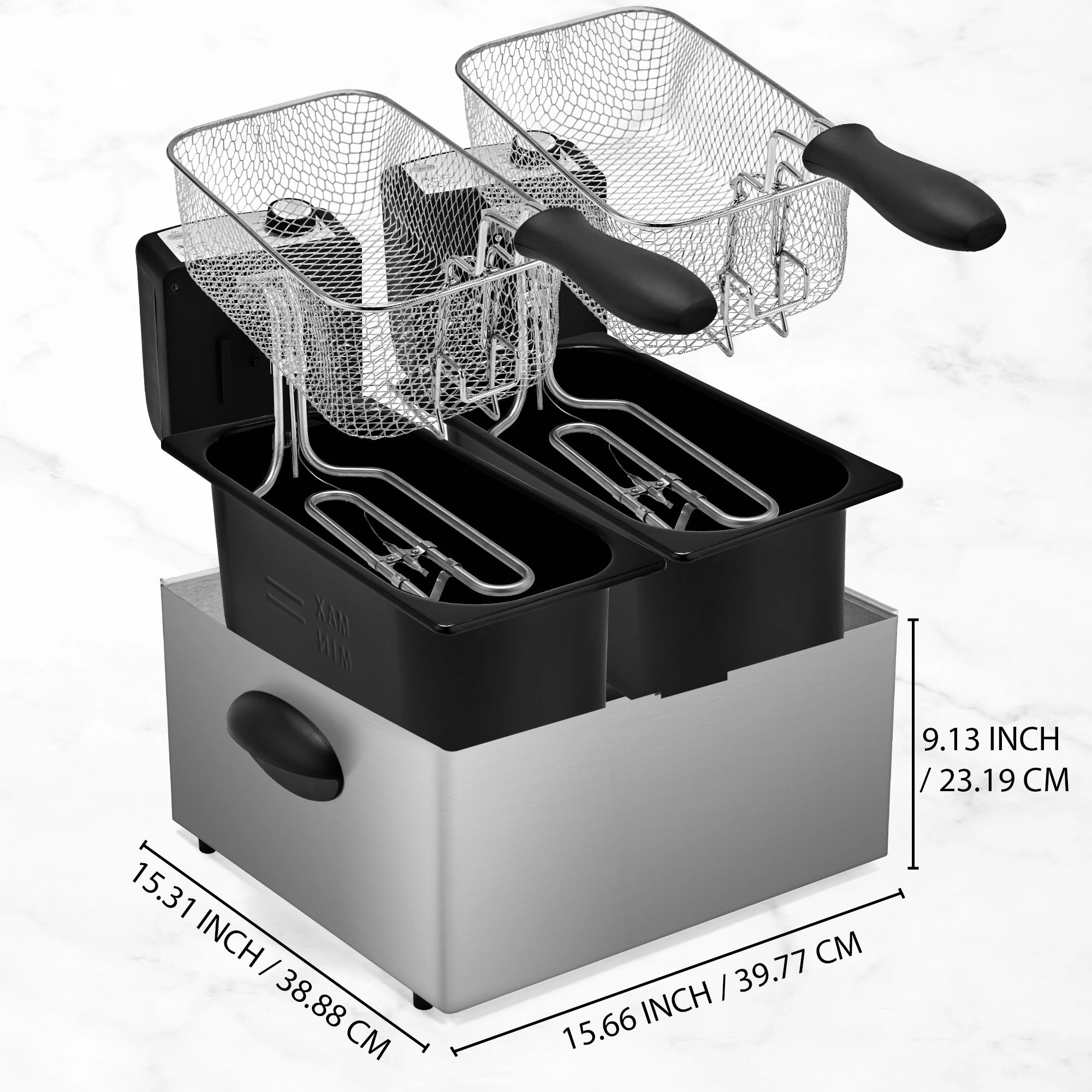 Electric Deep Fryer Stainless Steel Mesh Basket