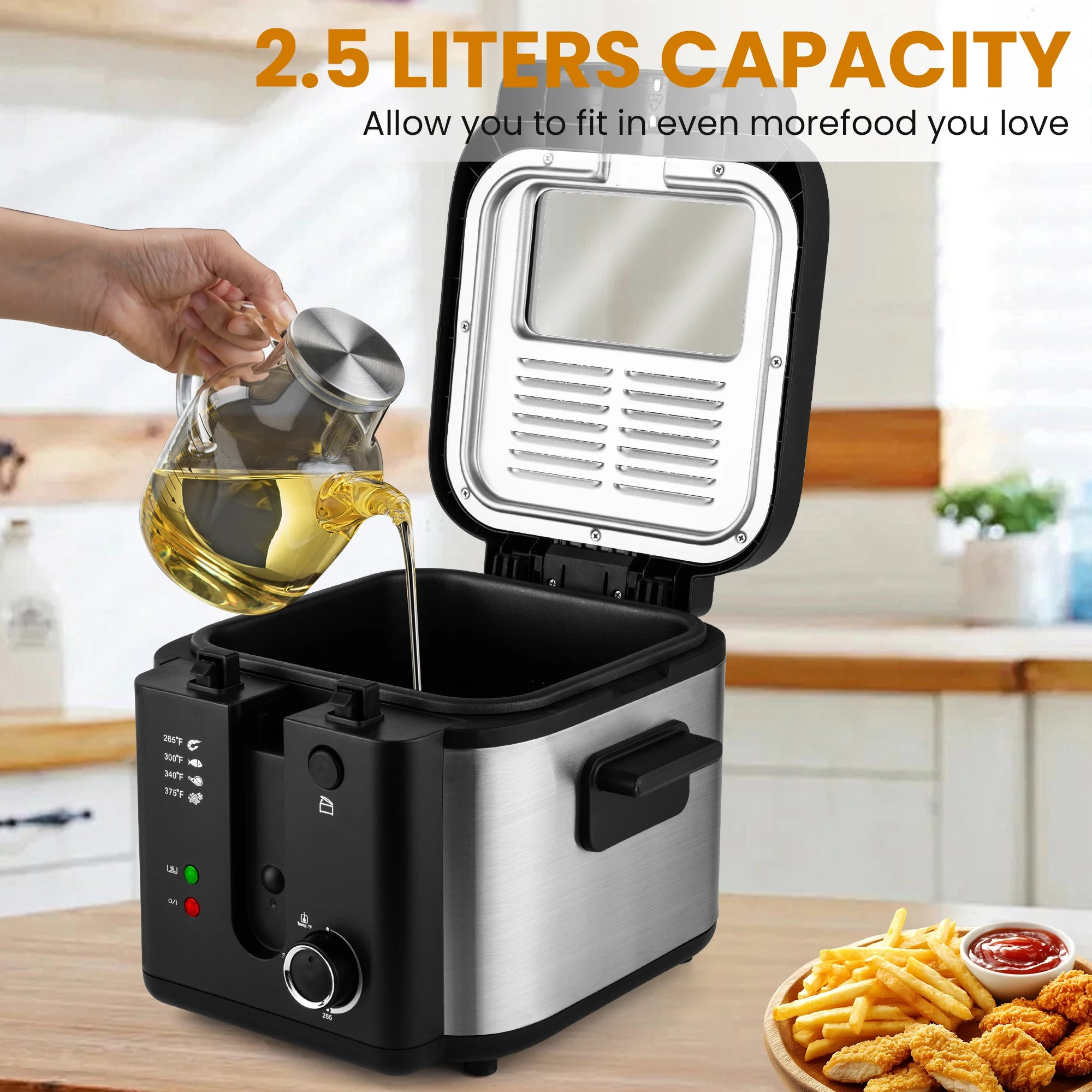 Electric Deep Fryer Stainless Steel Mesh Basket