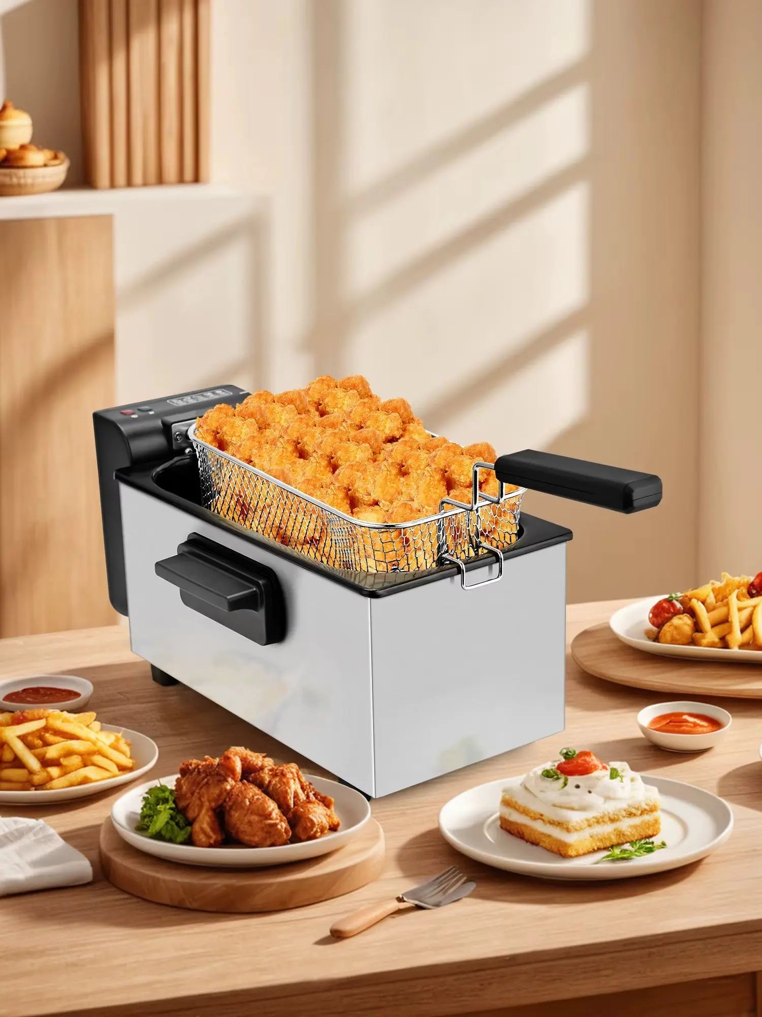 Electric Deep Fryer Stainless Steel Mesh Basket