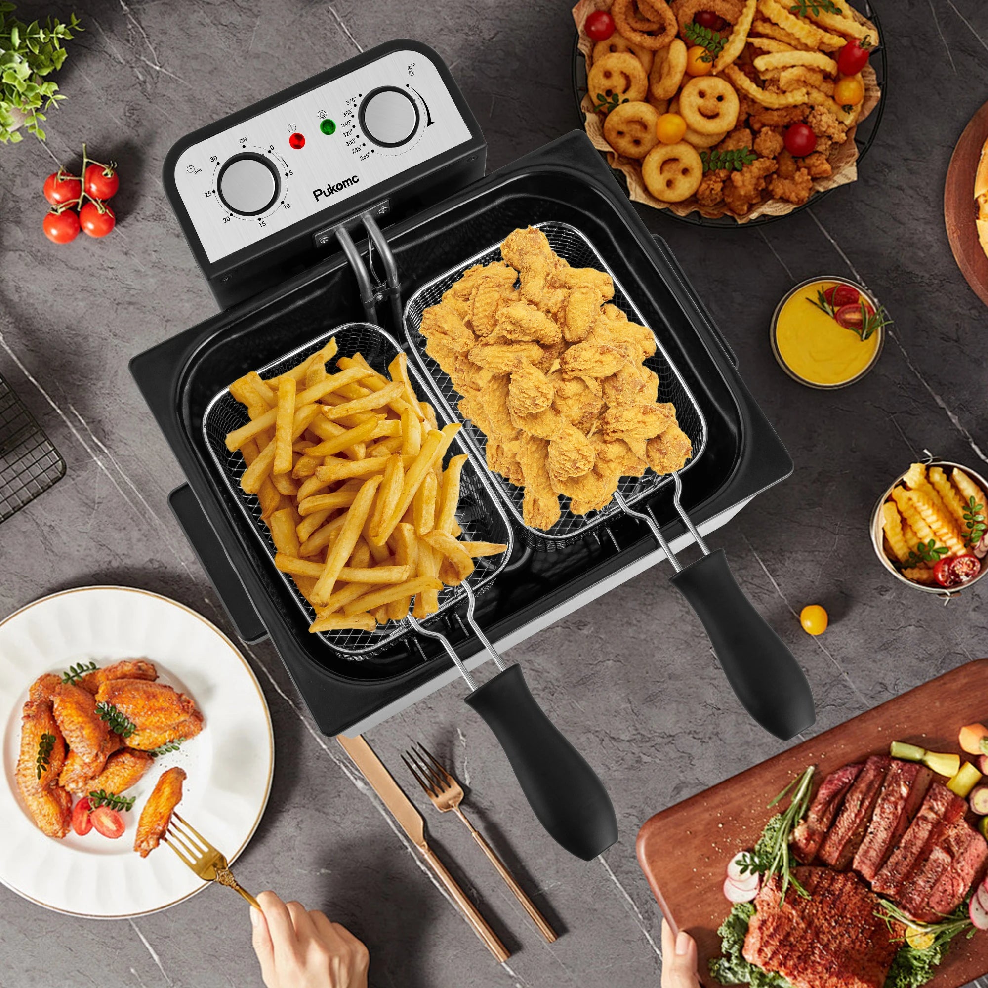 Electric Deep Fryer Stainless Steel Mesh Basket