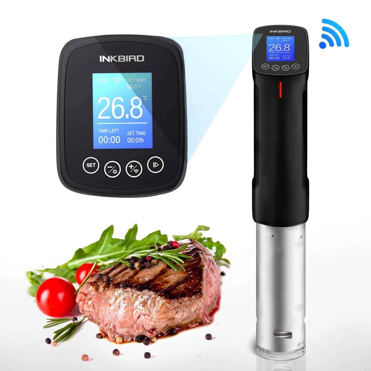 WiFi Sous Vide Cooker 1000W Precision Immersion Cooker