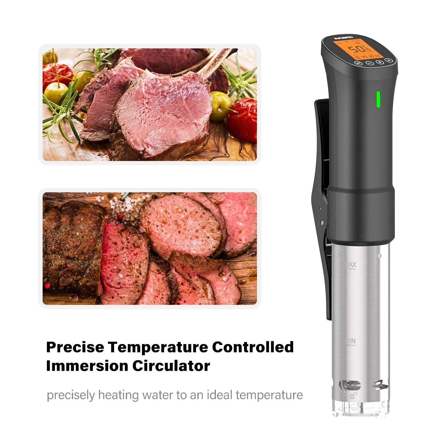 WiFi Sous Vide Cooker 1000W Precision Immersion Cooker