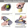 Vegetable chopper with interchangeable blades and container