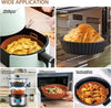 Reusable silicone air fryer basket and non-stick liner