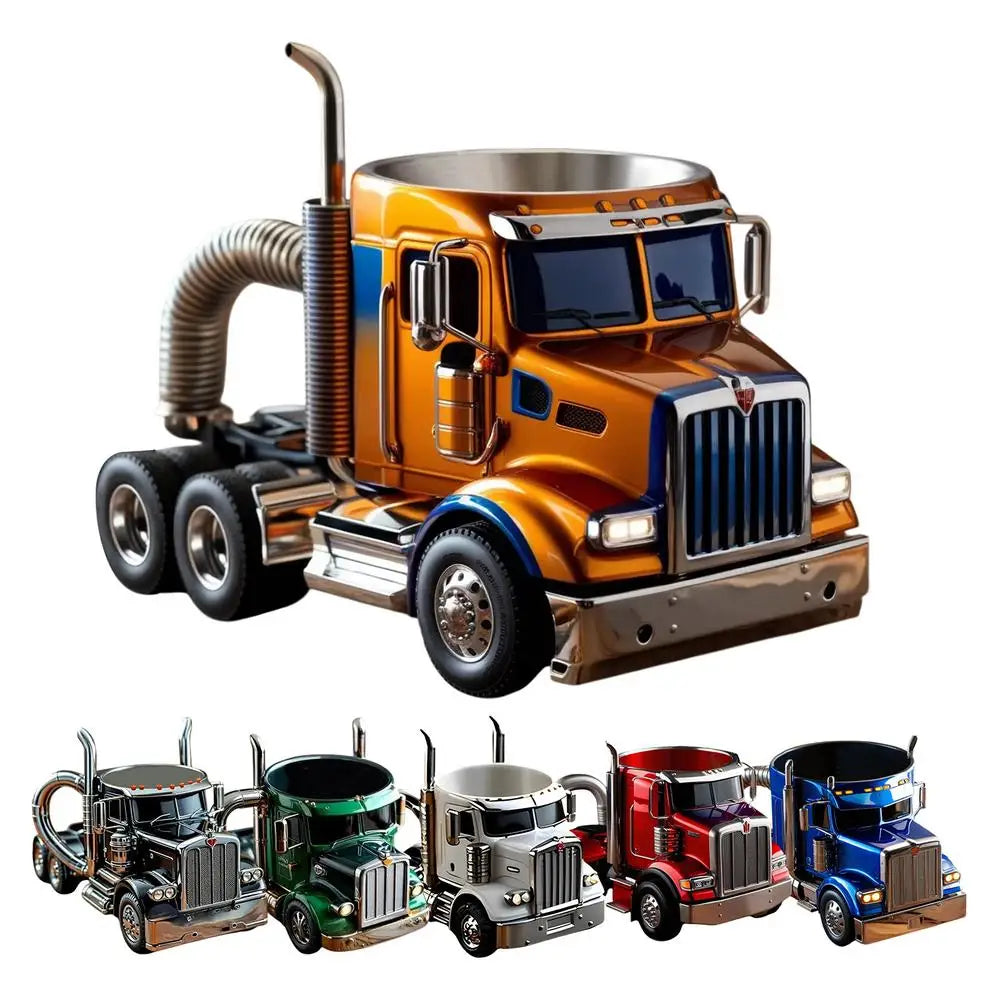 Truck Coffee Mug Semi Trailer Travel Cup