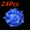 Reusable silicone stretch lids for bowls and cups