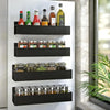 Magnetic 4-tier spice rack for fridge
