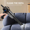 Handheld vacuum with flat suction nozzle