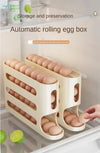 Multi-tier egg storage container for refrigerator