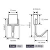 Heavy duty magnetic hooks for kitchen and storage