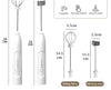 Cordless electric whisk for coffee and baking