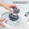 Kitchen scrub brush with 8 cleaning balls