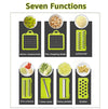 Manual vegetable dicer and grater with collection container
