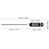 Digital cooking thermometer for grilling and baking