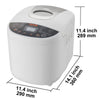 SucceBuy 2/3 LB Bread Maker 15-in-1 Dough Machine Nonstick Ceramic Pan Automatic Bread maker with Gluten Free Setting