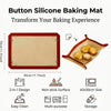 Reusable baking mat on a baking sheet