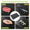 Aluminum defrost tray used for different types of food