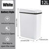 Motion sensor waste bin with auto-close lid