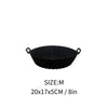 Silicone air fryer basket with side handles