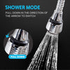 Water-saving faucet sprayer attachment