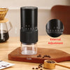 Portable coffee grinder closing product photo