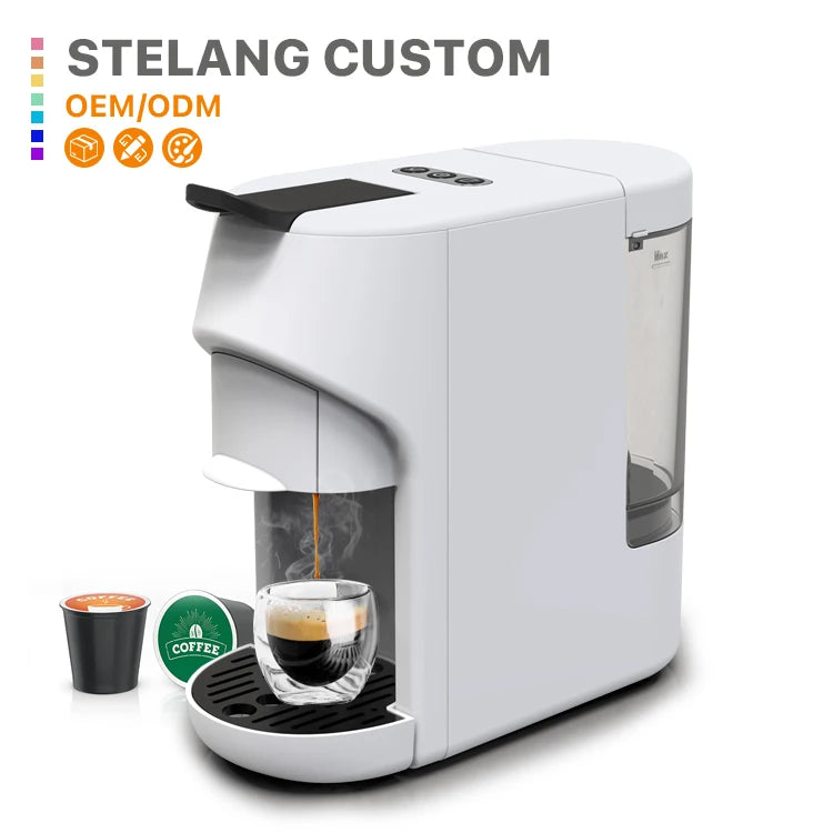China 11-in-1 Multi-Capsule Coffee Maker Electric Semi-Auto Cafeteria for Home & Hotel Use Durable PP Housing