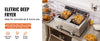 Electric deep fryer with two independent oil tanks