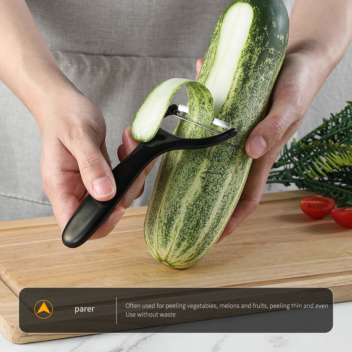 Black Stainless Steel Kitchen Knife Set Gift Pack