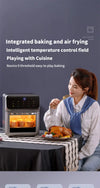 Countertop air fryer oven with viewing window