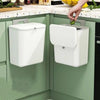 Wall-mounted kitchen trash can with sliding lid