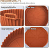 Silicone air fryer basket with side handles