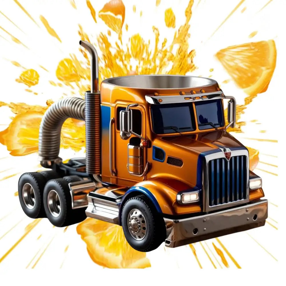 Truck Coffee Mug Semi Trailer Travel Cup