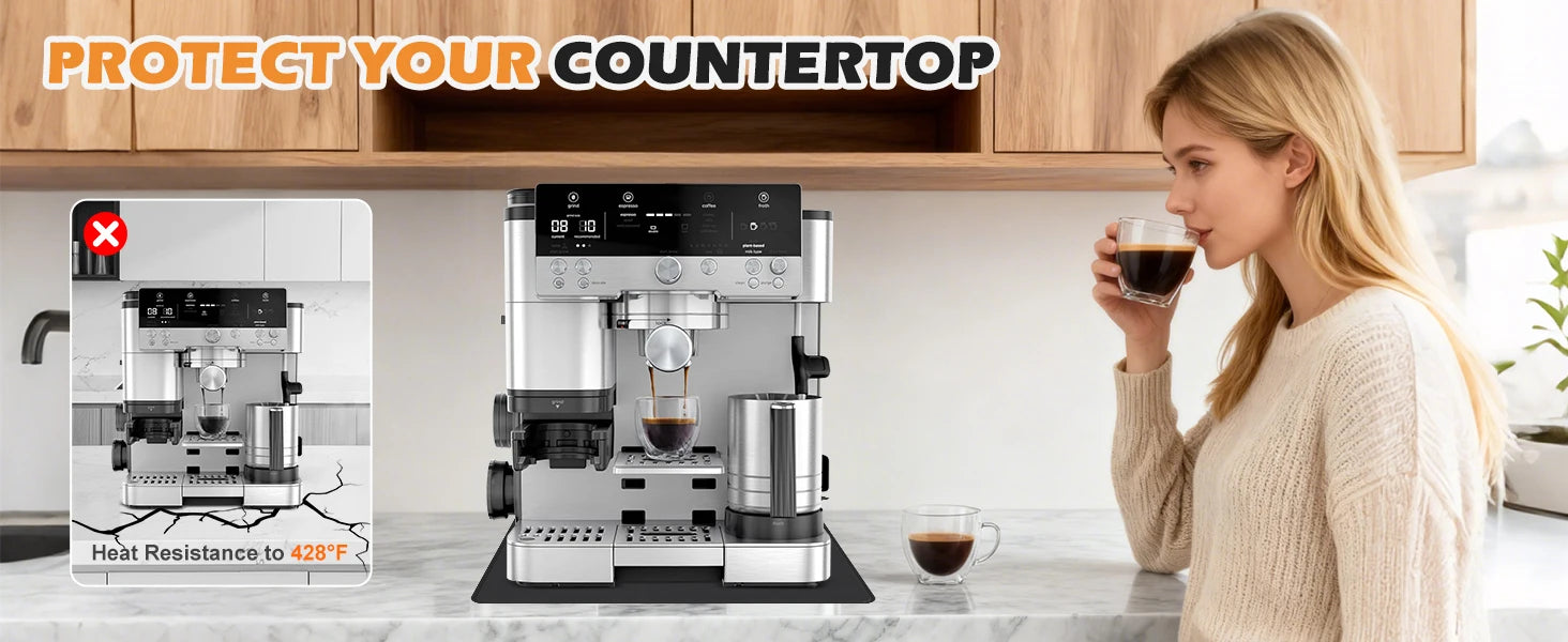Sliding Pad for Ninja Espresso Coffee Machine ES601/ES701 Anti Slip Base Sliding Pad