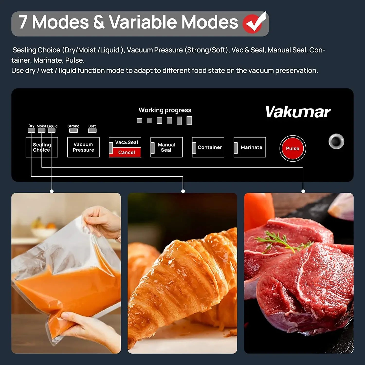 Vacuum Sealer Machine Food Storage Vacuum Pack Machine