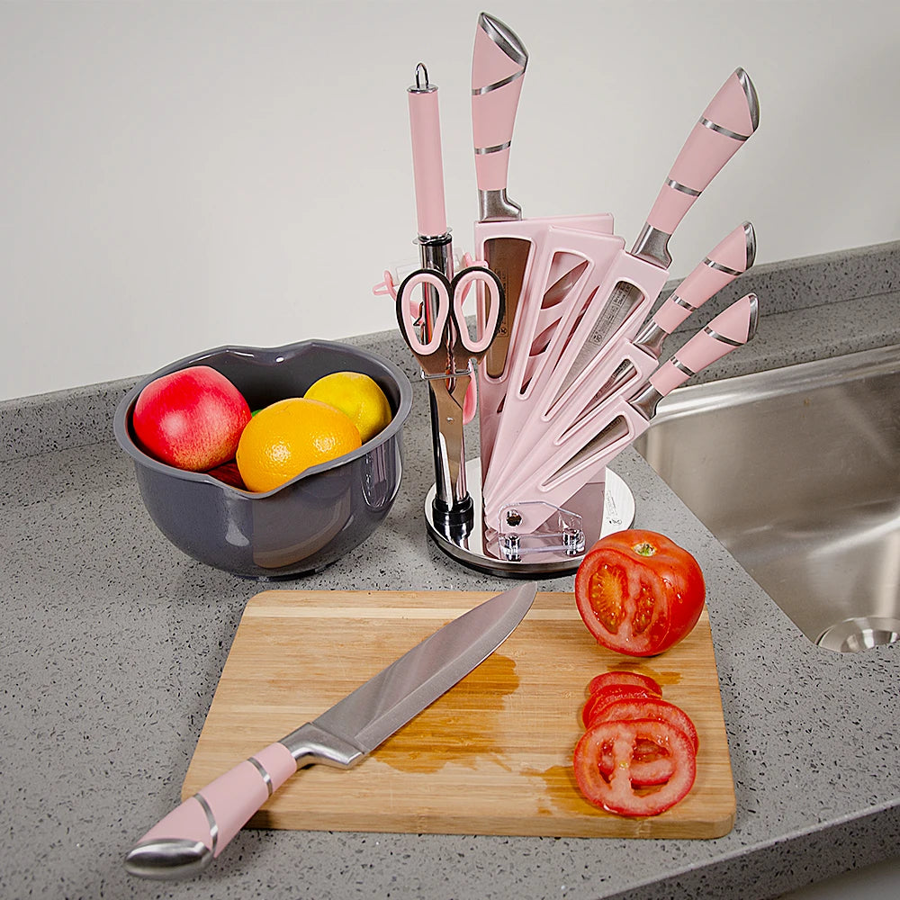 9PCS Stainless Steel Kitchen Knife Set