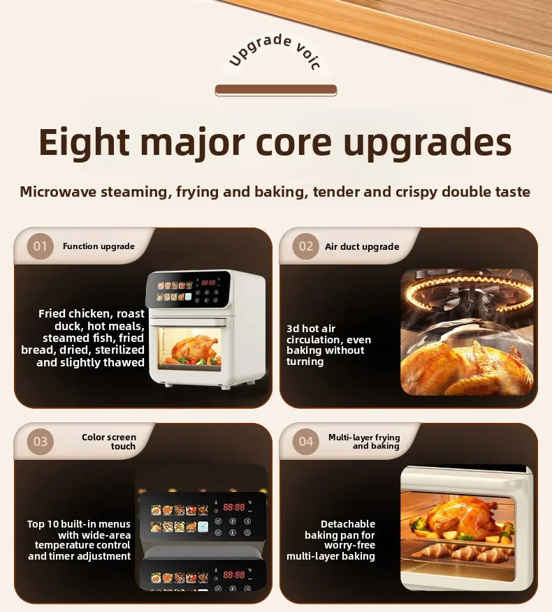 Air Fryer Oven Steamer Multi-Function Baking Oven