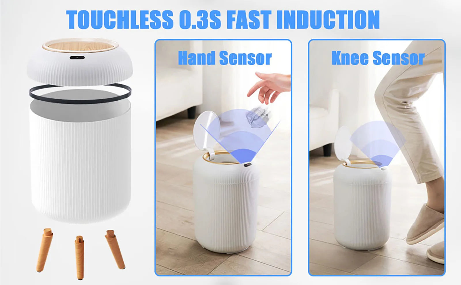 Automatic Sensor Trash Can Motion Lid Bin
