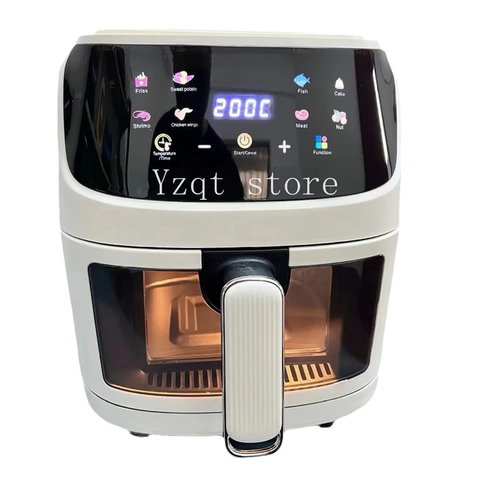 8L Airfryer Large Capacity Smart Touch Oven Visual Multifunctional Air Electric Fryer Electric Fryer French Fry Machine