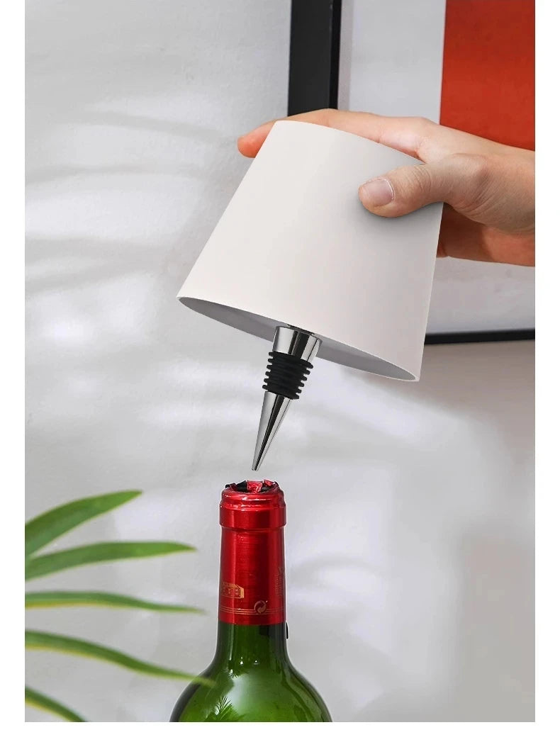 Wine Bottle LED Table Lamp USB Rechargeable Night Light
