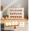 Rolling egg storage box for fridge
