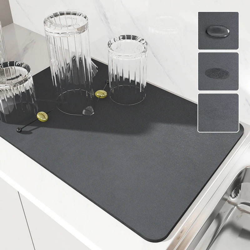Kitchen Drying Mat Super Absorbent Anti Slip Drain Mat