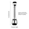 Stainless steel faucet aerator with 360-degree rotation