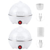 Egg cooker with rack and lid
