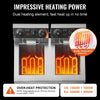 12L dual tank electric deep fryer with twin baskets